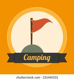 camping graphic design , vector illustration