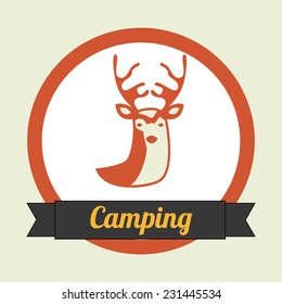 camping graphic design , vector illustration