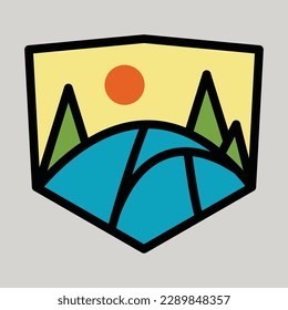 Camping graphic illustration vector art t-shirt design