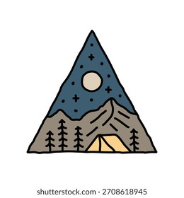 Camping Grafik Vektorgrafik T-Shirt Design