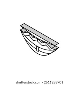 camping hammock glamping isometric icon vector. camping hammock glamping sign. isolated symbol illustration