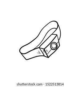 camping head light  doodle icon vector hand draw
