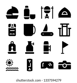 Camping And Hiking Equipments Collection