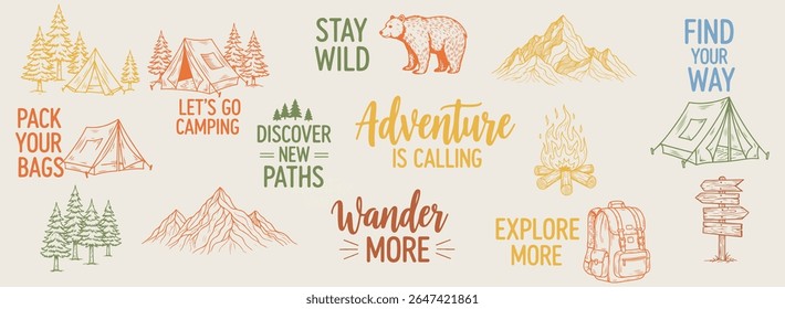 camping, hiking, travel, adventure, explore, wilderness, forest, mountain, tent, fire, backpack, campsite, wander, outdoor, explore more, adventure quotes, camp gear, nature trip, camp vibes, forest c