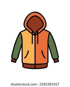 Camping hoodie concept used for outdoor activities