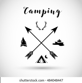 Camping, hunting sign 