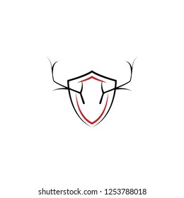 Camping, hunting trophy 2 colored line icon. Simple hand drawn color element illustration. Camping, hunting trophy outline symbol design from camping set