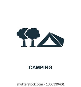 Camping icon. Creative element design from tourism icons collection. Pixel perfect Camping icon for web design, apps, software, print usage.
