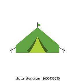 Camping icon design template vector isolated illustration