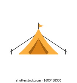Camping icon design template vector isolated illustration