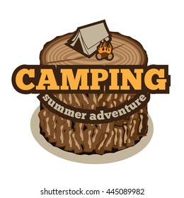 Camping Icon. EPS 10 vector.
