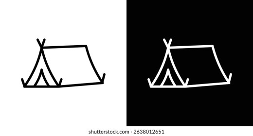 Camping icon Graphic vector set for ui design