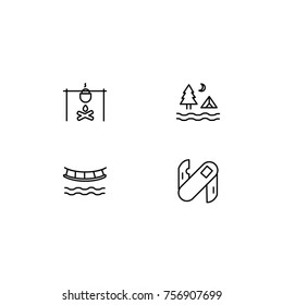 Camping Icon Line