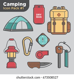 Icono de camping pack 1