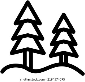 Camping-Icon-Paket im Strichstil