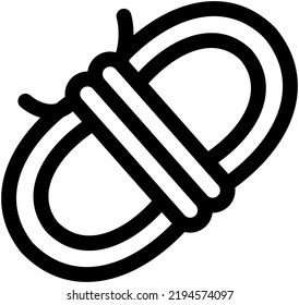 camping icon pack made in line style