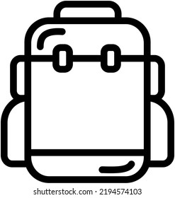 paquete de iconos de camping hecho en estilo de línea