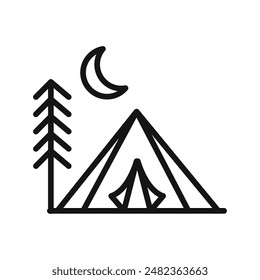 Camping Icon Pack Outdoor Gear Illustrations for Travel and Recreation