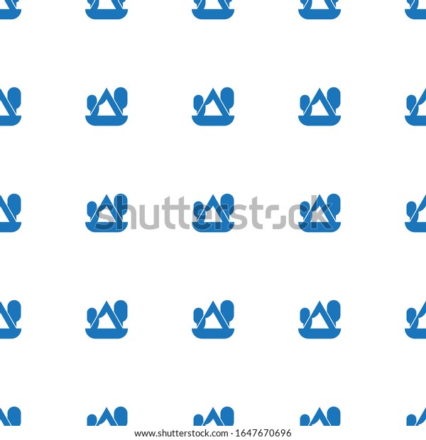 Camping icon pattern seamless isolated on white\
background. Editable filled Camping icon. Camping icon pattern for\
web and mobile.