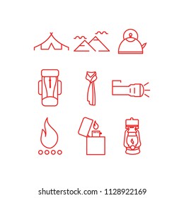 Camping Icon Set