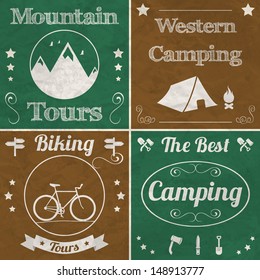 camping icon Set