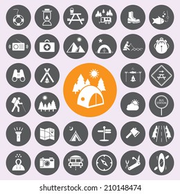 Camping Icon Set