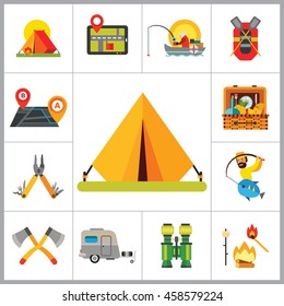 Camping Icon Set