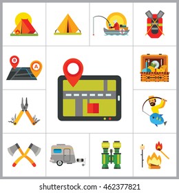 Camping Icon Set