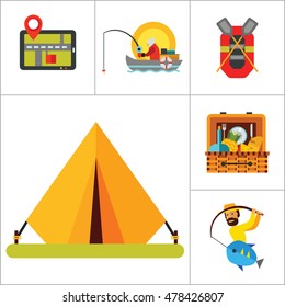 Camping Icon Set