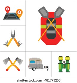 Camping Icon Set
