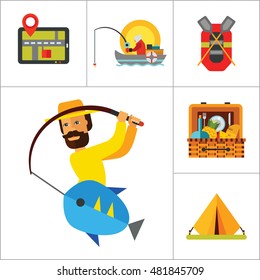 Camping Icon Set