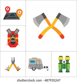 Camping Icon Set