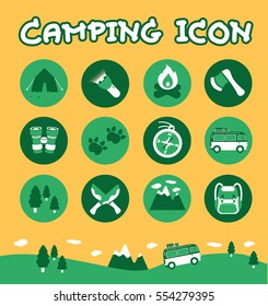 Camping Icon Set