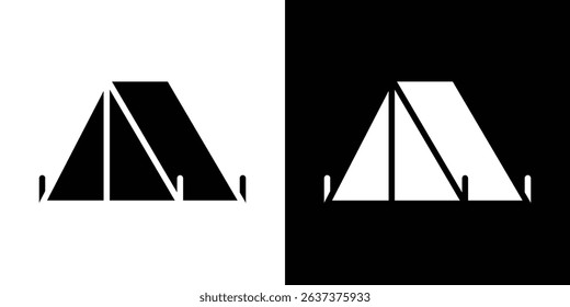 Camping icon symbols. Vector illustration.