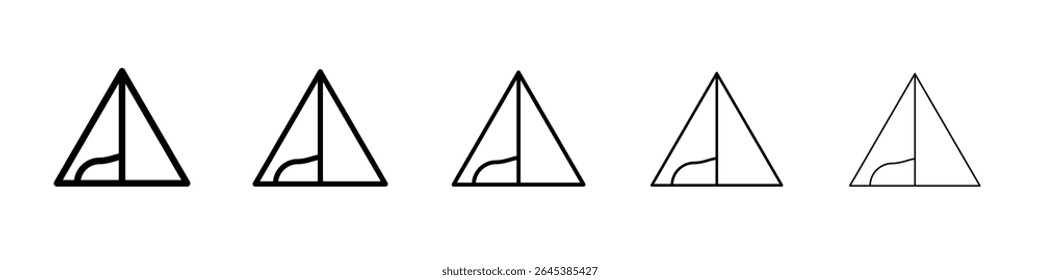 Icono de camping Ilustración vectorial aislada