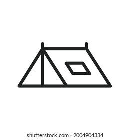 Camping Icon Vektorbild. Kann auch für körperliche Fitness eingesetzt werden. Geeignet für mobile Apps, Web-Apps und Printmedien.