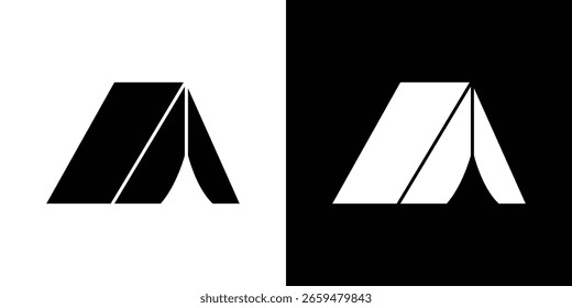 Ícone Camping Gráficos escalonáveis do vetor