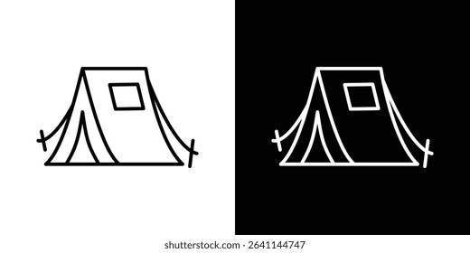 Camping icon vector simple element illustration editable