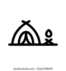 Camping Icon Vector Symbol Design Illustration