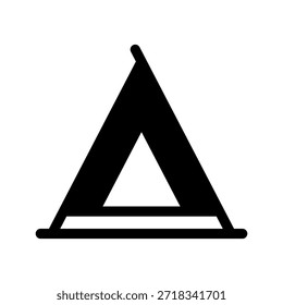 Ilustración de diseño de símbolo de Vector de icono de camping