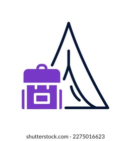 camping icon for your website design, logo, app, UI.