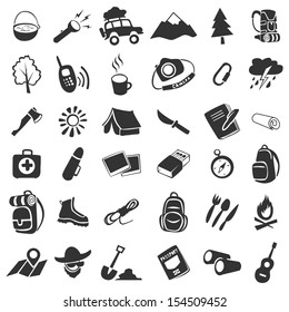 Camping icons