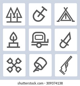 camping icons