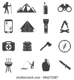 Camping icons