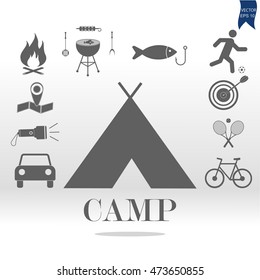 Camping icons