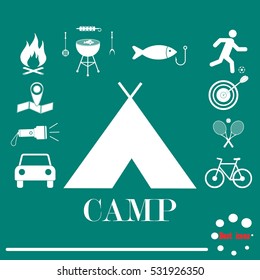 Camping icons