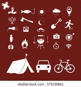 Camping icons