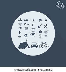 Camping icons