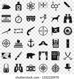 Camping icons set. Simple style of 36 camping vector icons for web for any design