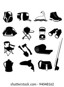 Camping Icons Set     vector is eps10